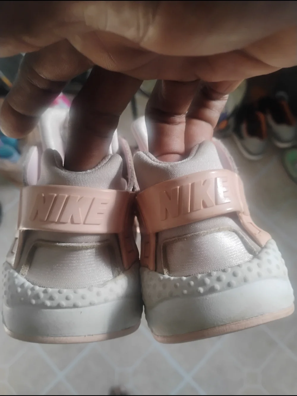 Pink Nike Huarache Girls 2y